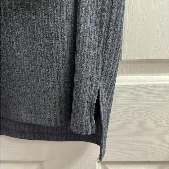 Apt. 9 Pencil Skirt Solid Gray Small Ribbed Knit Elastic Waist Pull On Body Con - Picture 4 of 6
